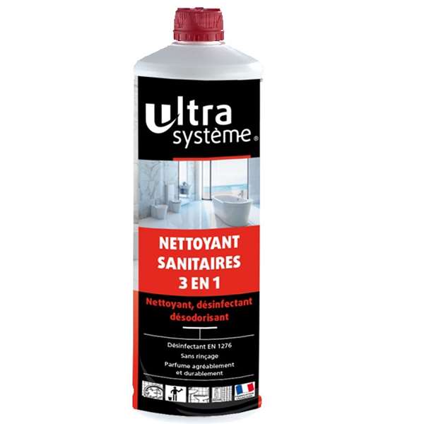 SANITAIRE DESINFECTANT 3 EN 1 FLACON 1L