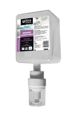 SAVON ULTRA MAINS MOUSSE ECOLABEL 1L CARTON 6