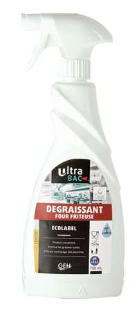 ULTRA BAC DEGRAISSANT FRITEUSE VAPO 750ML   ECOLABEL