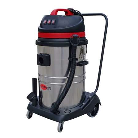 ASPIRATEUR VIPER LSU375 EAU/POUSSIERE 3000W CHROME 75L