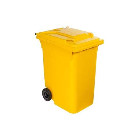CONTENEUR 360L JAUNE SANS BARRE